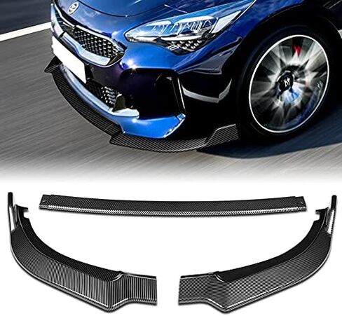 9pcs Combo الأمامية المصد قدم الجسم الشفاه + امتدادات التنورة الجانبية موزع توافق مع 2018-2023 Kia Stinger 2019 2020 2021 2022 (Carbon Carbon) in Kuwait
