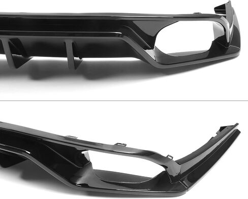 FREEMOTOR802 Compatible With 2022-2024 Honda Civic 11th Gen EX/Touring/Si Trims Sedan 4-Door Rear Diffuser, IKON Style Gloss Black Rear Bumper Diffuser Lip Added on Bodykit Replacement in Saudi Arabia