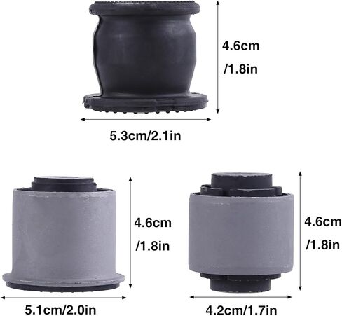 1204129 1204130 1203611 6pcs طقم جلبة الذراع الخلفي للرقابة الخلفية ، طقم جلبة مفصل التوجيه 52365S5A802 52365S5A024 52365S5A801 متوافق مع Honda Civic CRV Element 2002-20066 in Saudi Arabia