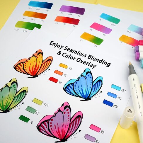 Light Skin Tone Marker Pens 12 Colors - Dual Brush & Chisel Tips Art Marker Set for Portraits Coloring Drawing in Saudi Arabia