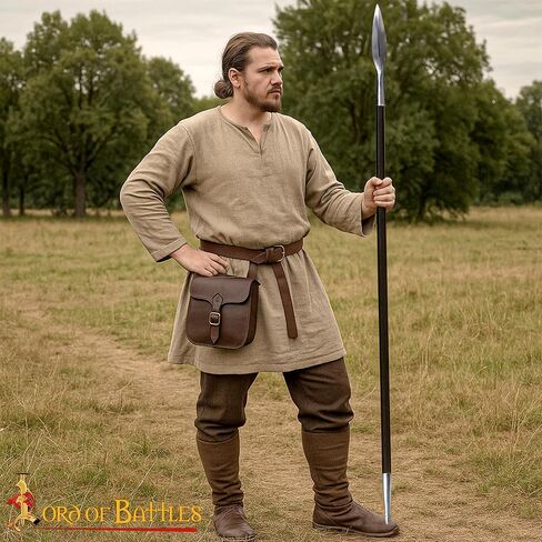 Lord of Battles Medieval Spear Butt Cap Viking Spearpoint Butt Steel Tip for Spears, Poles, & Outdoor Tools in Saudi Arabia