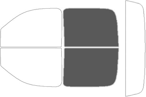 Precut Windows Tint Film Windshield Strip Cars Sun Blocking Protection Privacy Anti Shatter Glass 2 Ply Computer Cut Any Tint Shade for Chevrolet Avalanche 2002-2006 in Kuwait