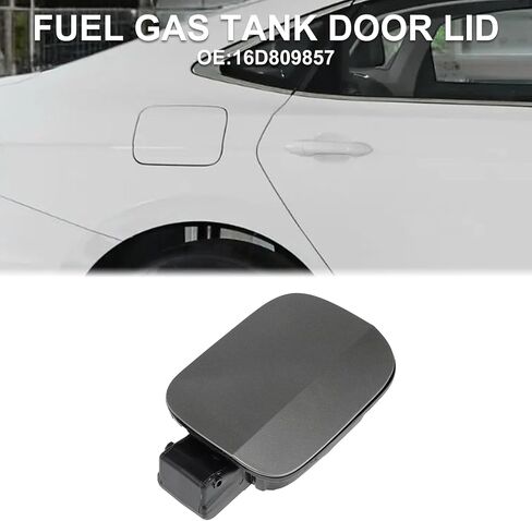 Fuel Tank Door Cap for Volkswagen Jetta 2012-2018 Fuel Filler Flap Cover Bolt Type No.16D809857 Gray ABS in Saudi Arabia