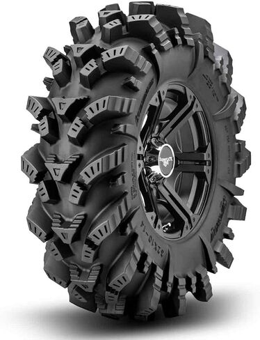 SuperATV Intimidator UTV/ATV Mud Tire for RZR, X3, General, Maverick, Ranger, Rock & All Terrain UTV Mud Tire | 32x10-14 | 2" Tread Depth | 6 Ply Ratings in Saudi Arabia