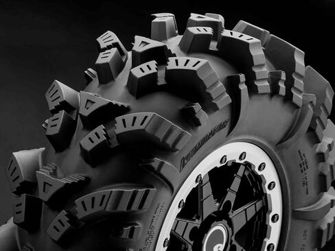 SuperATV Intimidator UTV/ATV Mud Tire for RZR, X3, General, Maverick, Ranger, Rock & All Terrain UTV Mud Tire | 32x10-14 | 2" Tread Depth | 6 Ply Ratings in Saudi Arabia
