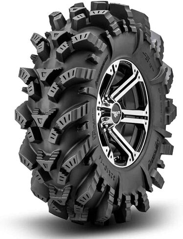 SuperATV Intimidator UTV/ATV Mud Tire for RZR, X3, General, Maverick, Ranger, Rock & All Terrain UTV Mud Tire | 32x10-14 | 2" Tread Depth | 6 Ply Ratings in Saudi Arabia