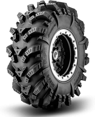 SuperATV Intimidator UTV/ATV Mud Tire for RZR, X3, General, Maverick, Ranger, Rock & All Terrain UTV Mud Tire | 32x10-14 | 2" Tread Depth | 6 Ply Ratings in Saudi Arabia