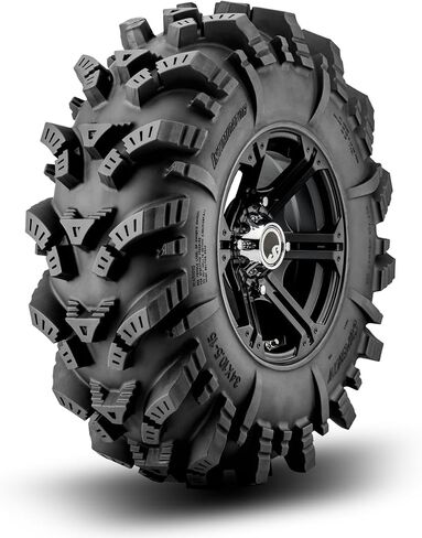 SuperATV Intimidator UTV/ATV Mud Tire for RZR, X3, General, Maverick, Ranger, Rock & All Terrain UTV Mud Tire | 32x10-14 | 2" Tread Depth | 6 Ply Ratings in Saudi Arabia