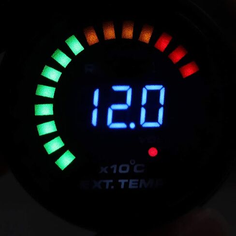 Digital EGT Meter LED Temp Gauge Gas Temperature Meter for Gas Vehicle 2in 52mm in Saudi Arabia