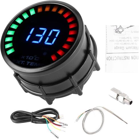 Digital EGT Meter LED Temp Gauge Gas Temperature Meter for Gas Vehicle 2in 52mm in Saudi Arabia
