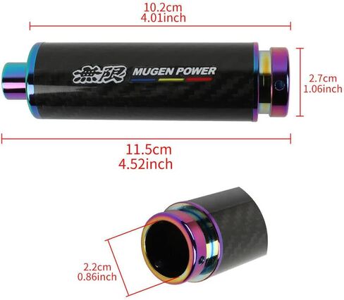 Auto Car Assactory 1x لـ Mugen Neo Chrome Carbon Car Car Handle Hand Brake Sleeve Universal Style_8888 in Saudi Arabia