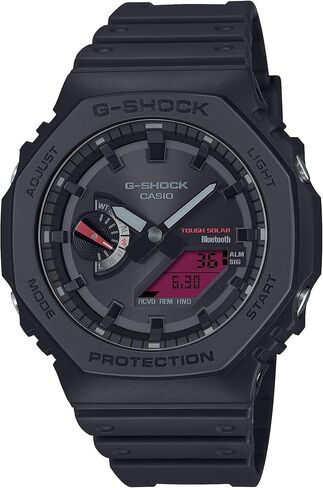 Casio G-Shock Black Resin Red Analog-Digital Octagonal Watch GA-B2100BBR-1A in Saudi Arabia
