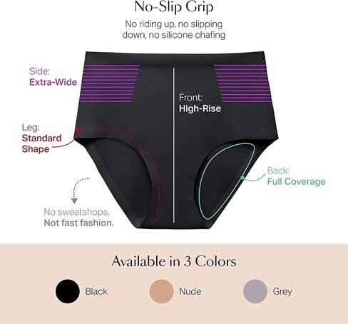 EBY Seamless High Waisted Underwear for Women: No Show High Waisted Underwear for Women in Saudi Arabia
