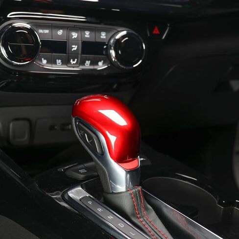 Cnaurda Car Knob Gear Protector, ABS Auto Shift Gear Cover, Gear Cover Compatible with Chevy Trailblazer 2021-2023 Interior Accessories (Red) in Saudi Arabia