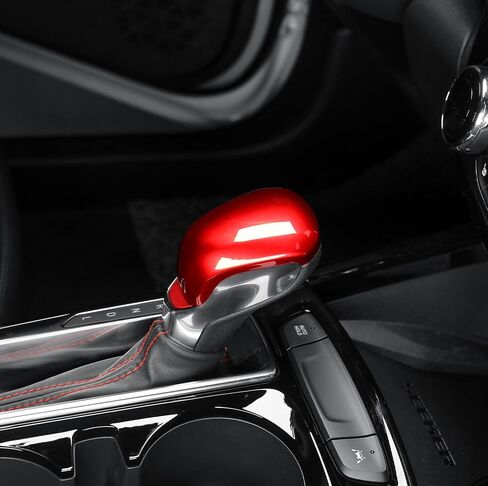 Cnaurda Car Knob Gear Protector, ABS Auto Shift Gear Cover, Gear Cover Compatible with Chevy Trailblazer 2021-2023 Interior Accessories (Red) in Saudi Arabia