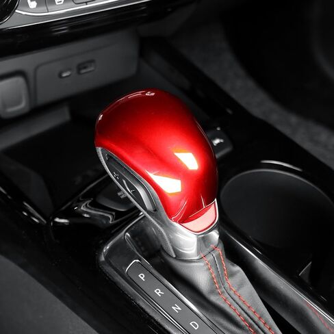 Cnaurda Car Knob Gear Protector, ABS Auto Shift Gear Cover, Gear Cover Compatible with Chevy Trailblazer 2021-2023 Interior Accessories (Red) in Saudi Arabia