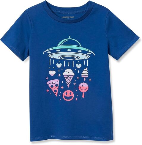 LANDS 'End Girls Graphic Tee in Saudi Arabia
