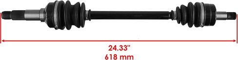 Caltric Front Right And Left Complete Cv Joint Axles Compatible with Yamaha Rhino 700 Yxr700F 4Wd Fi 2008 2009 2011 2012 2013 in Saudi Arabia