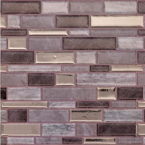 Main Street Creations 4-Sheet Kitchen Backsplash Tiles Peel and Stick. Renter Friendly Backsplash in Earth and Grey Mosaic Design. Self Stick Wall Tiles for Your Home and Art Projects. in Kuwait