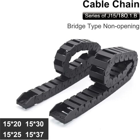 Transmission Cable Chain 15x20 15x30 18x25 18x37 Bridge Type Non-Opening Plastic(100mm,18x25 mm) in Saudi Arabia