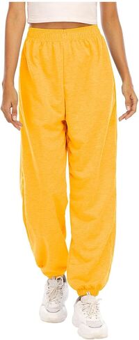Sweatpants for Women Fall Fashion 2025 High Waisted Joggers with Pockets Baggy Sweat Pants Trendy Winter Clothes in Saudi Arabia