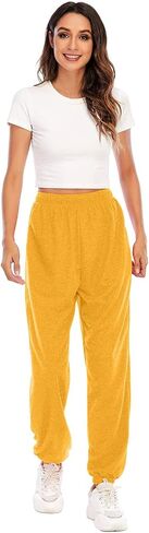 Sweatpants for Women Fall Fashion 2025 High Waisted Joggers with Pockets Baggy Sweat Pants Trendy Winter Clothes in Saudi Arabia