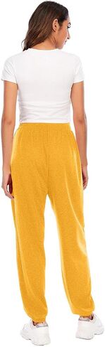 Sweatpants for Women Fall Fashion 2025 High Waisted Joggers with Pockets Baggy Sweat Pants Trendy Winter Clothes in Saudi Arabia
