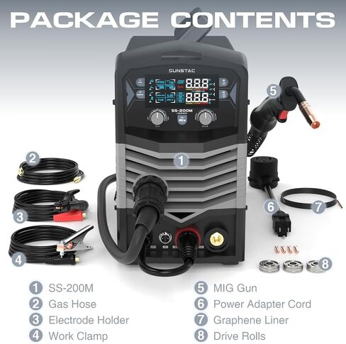 5 in 1 Welding Machine and Plasma Cutter MIG/Flux MIG/HF TIG/Stick Welder 50A Plasma Cutter 200A MIG and 180A Stick Welder 110/220V Dual Voltage Multi Process Welder in Saudi Arabia