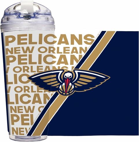 Rico Industries NBA Basketball Milwaukee Bucks 24oz Acrylic Tumbler with Hinged Lid, Officially Licensed Double Wall Tumbler with Straw in Saudi Arabia