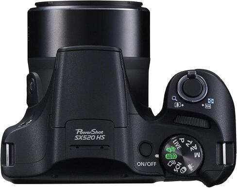 Canon PowerShot SX520 16Digital Camera with 42x Optical Image Stabilized Zoom with 3-Inch LCD (Black), 7.00in. x 6.30in. x 5.20in. (Renewed) in Saudi Arabia
