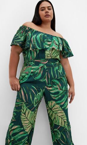 City Chic Women’s Pleze Suitue - Peta Palm in Kuwait