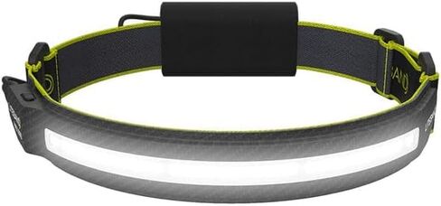 OPTIMAL VENTURES Liteband PRO 1000 Series مصباح أمامي شخصي قابل للتعديل ذو شعاع عريض، إضاءة 210 درجة، يعمل بالبطارية، يناسب القبعات الصلبة والخوذات، LBP1000-L34HV، 1000 لومن، رؤية عالية in Saudi Arabia