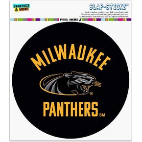 University of Wisconsin Milwaukee Official Panthers Automotive Car Window Locker Circle Bumper Sticker