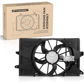 A-Premium Engine Radiator Cooling Fan Assembly Compatible with Ford & Lincoln & Mercury Models - Taurus 2008-2012, Taurus X 2008-2009, MKS 2009-2012, Sable 2008-2009 - Replace# 8G1Z8C607A, AG1Z8C607A