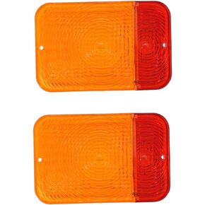 Replacement Amber Warning Light Lens RE70021 Fits John Deere 1023E, 1026R, 2210, 3032E, 3038E，3720, 4100, 4700, 5200, 5415, 5415H, 5715HC, 5425N, 5725N Tractor (Set of 2)