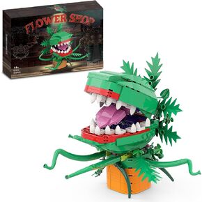 Audrey II Horror Piranha Flower Building Blocks Kit for Adult Kids,Little Shop of Horrors Cannibal Plant Assemble Building Bricks Toys,Birthday Festival Halloween Construction Gift (303PCS)