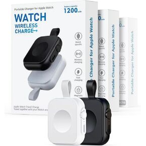 2 Packs Wireless Portable Charger for Apple Watch,Mini Iwatch Travel Accessories,Compact Magnetic Power Bank 1200mAh,Smalll Battery Pack for Apple Watch Series 9/8/7/6/SE/5/4/3/2/1/UItra 1/2