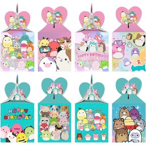 12pcs Cute Animal Party Favor Gift Boxes for Kids Birthday Party Decorations Party Supplies