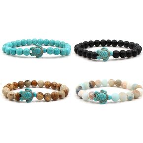 4 Pieces Turtle Bracelet,Stretch Bracelet Turtle Friendship Gifts for Women Men