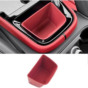 Cup Holder Coasters for Cayenne Accessories, Silicone Non-Slip Car Cup Holder Insert for Porsche 2011-2017 Cayenne Car Accessories (for Cayenne 2011-2017 Red)
