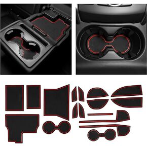 CupHolderHero fits Mazda CX5 Accessories 2017-2024 Premium Custom Interior Non-Slip Anti Dust Cup Holder Inserts, Center Console Liner Mats, Door Pocket Liners 17pc Set (Gray Trim)