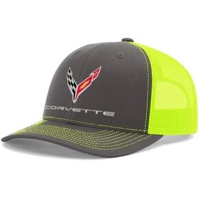SR1 Performance C8 Corvette Snapback Hat - Chevy Structured Mesh Back Cap