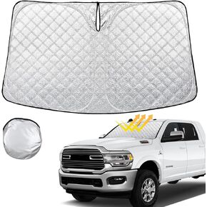 Windshield Sun Shade for Volkswagen Atlas 2018-2023 2024 VW Atlas Cross Sport Thicken 4-Layer Foldable Front Window Sunshade Cover Sun Visor Protector Block UV Rays