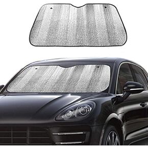 Big Ant Car Windshield Sunshade UV Ray Reflector Auto Window Sun Shade Visor Shield Cover, Keeps Vehicle Cool- Sliver (55" x 27.5")