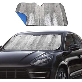 Big Ant Car Windshield Sunshade UV Ray Reflector Auto Window Sun Shade Visor Shield Cover, Keeps Vehicle Cool- Sliver (55" x 27.5")