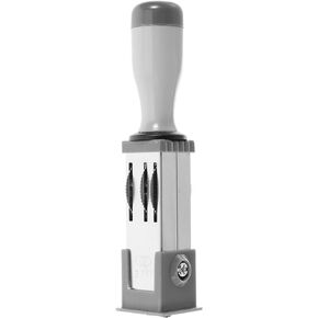 STOBOK Date Stamp Material Self Inking Rubber Stamp Date Rolling Stamper Rubber Stamp Line Dater Signature Stamp Self Inking Date Stamp Date Stamper Portable Date Rolling Stamp Metal