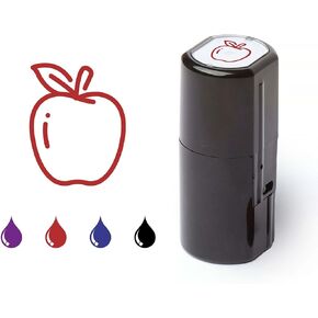 Teacher Stamp for Kids, Colorful Classroom Stamp, Cute Reward Stamp, Motivate Student Stamp, Unique Class Stamp, Kindergarten Stamp (Late Paper, Red)