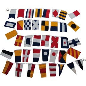 Treasure Gurus Set of 40 International Maritime Nautical Marine Signal Code Flags