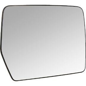 Fit System 33194 Driver Side Heated Mirror Glass w/Backing Plate, Ford F150, Lincoln Mark LT, 6 13/16" x 9 1/8" x 10 1/2" (w/o Blind Spot)