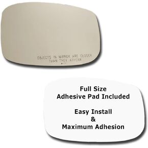 Mirror Glass + Full Size Adhesive Pad for 2018-2022 Honda Odyssey Passenger Side Replacement (2018 2019 2020 2021 2022 18 19 20 21 22)